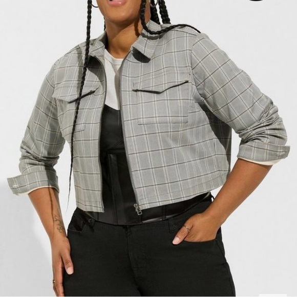 Torrid Super Soft Denim Zip Front Jacket Size 00 ( Medium) - Picture 1 of 4